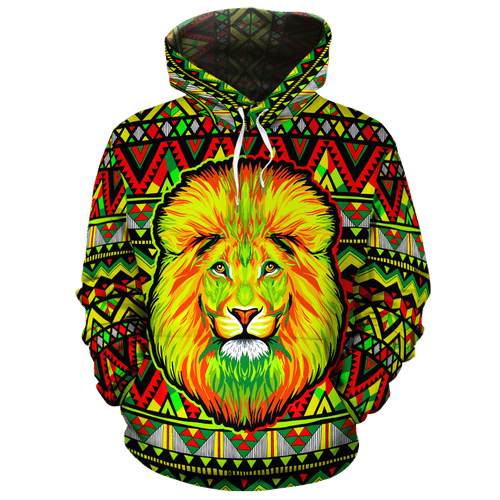 Neon Lion Africa Unisex 3d Hoodie