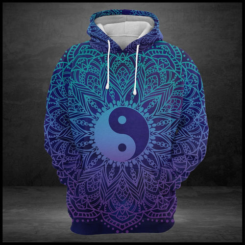 Yin Yang Mandala Unisex 3d Hoodie
