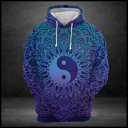 Yin Yang Mandala Unisex 3d Hoodie