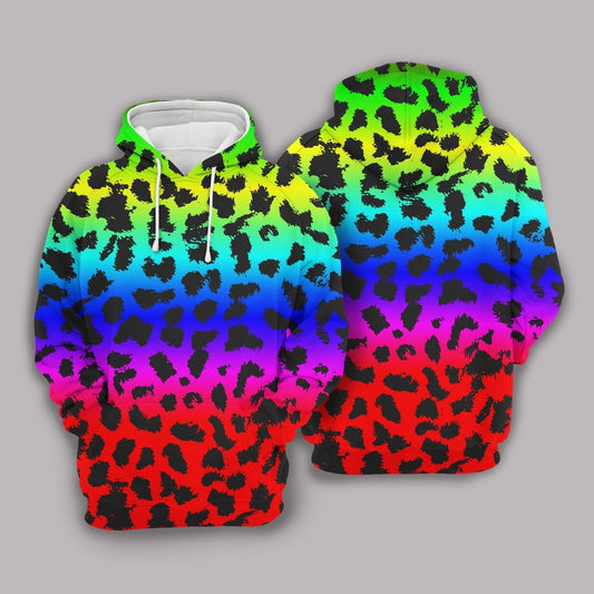 Rainbow Leopard Unisex 3d Hoodie