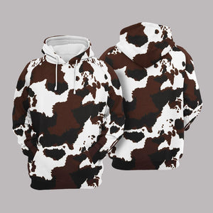 Cowhide Pullover Unisex 3d Hoodie All Over Print
