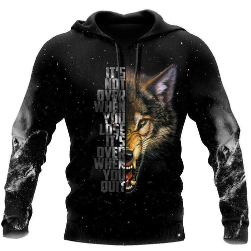 Wolf Never Quit Best Unisex 3d Hoodie