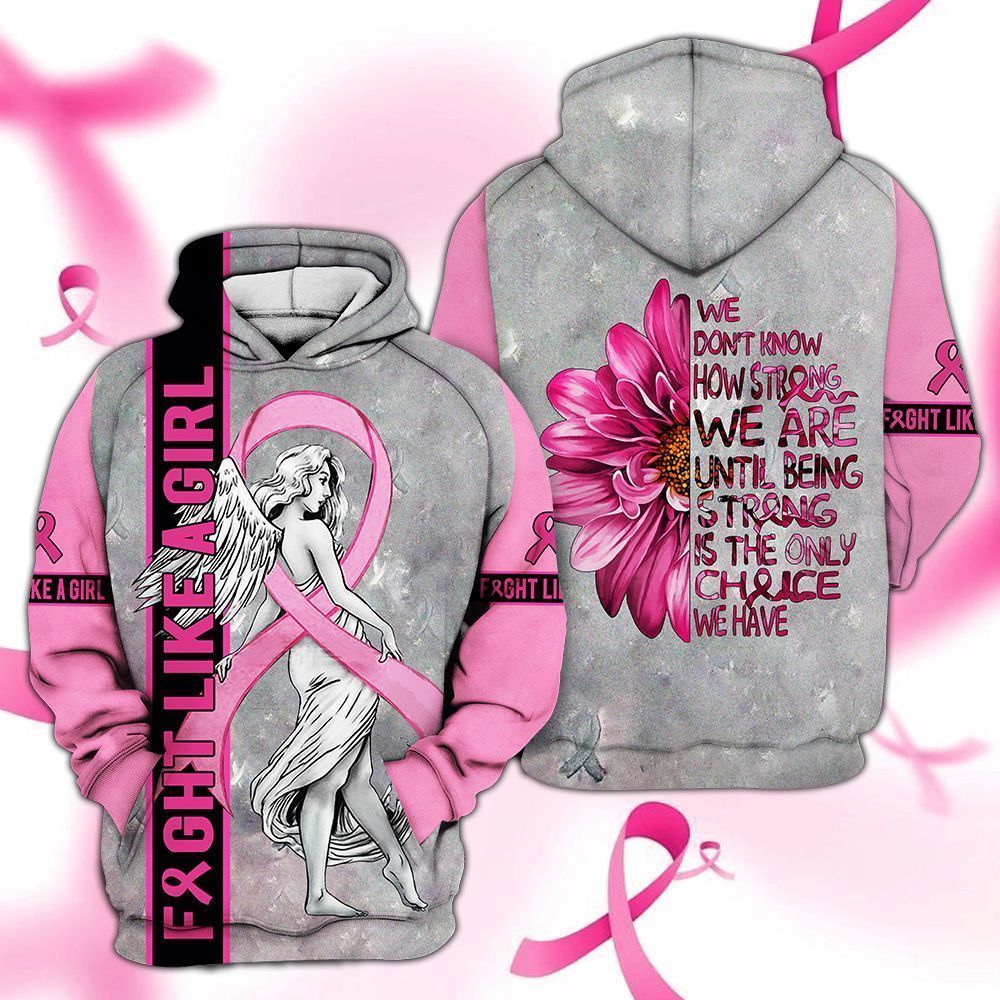 Breast Cancer Pink Awesome Unisex 3d Hoodie