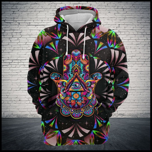 Dark Hamsa Hand Pullover Unisex 3d Hoodie