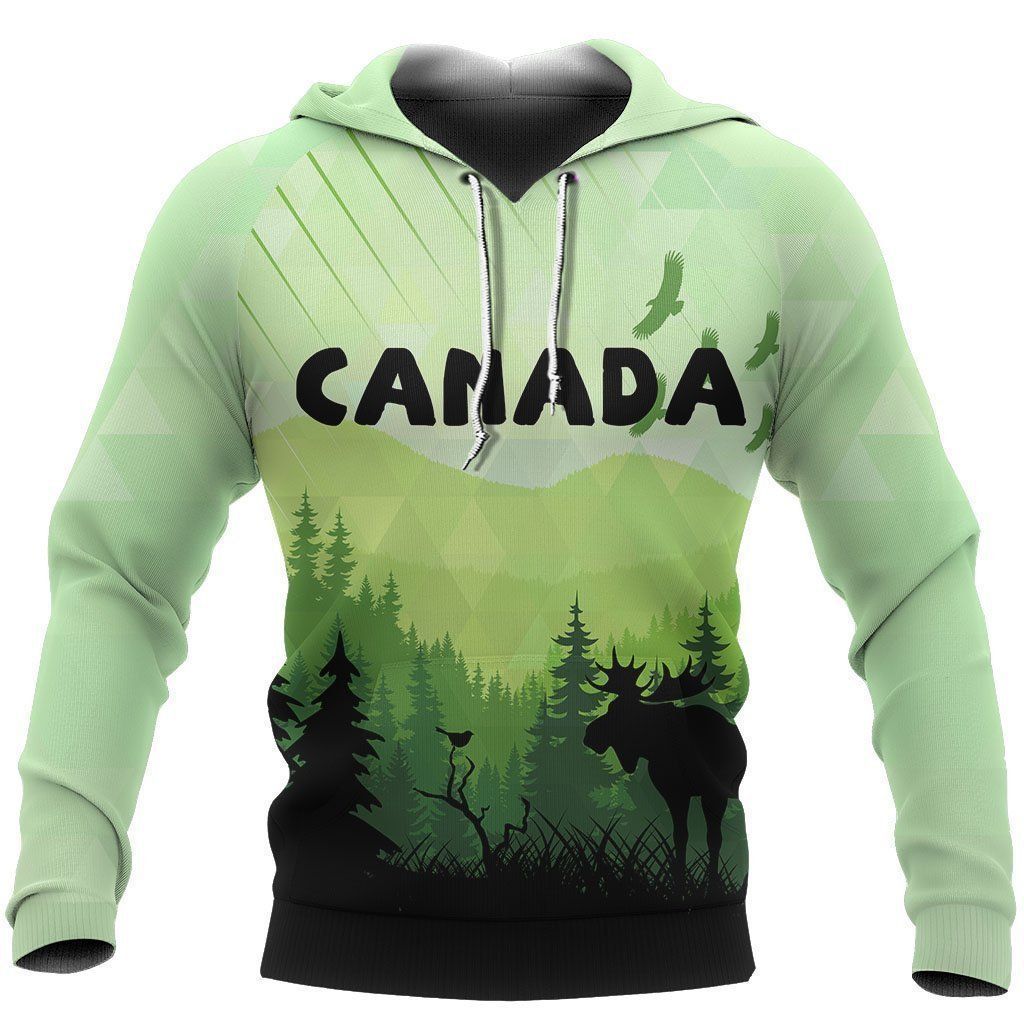 Canada Animal Forest Pullover Unisex 3d Hoodie