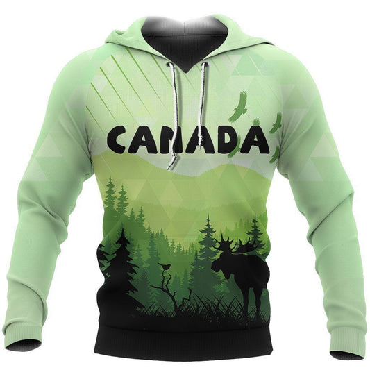 Canada Animal Forest Pullover Unisex 3d Hoodie