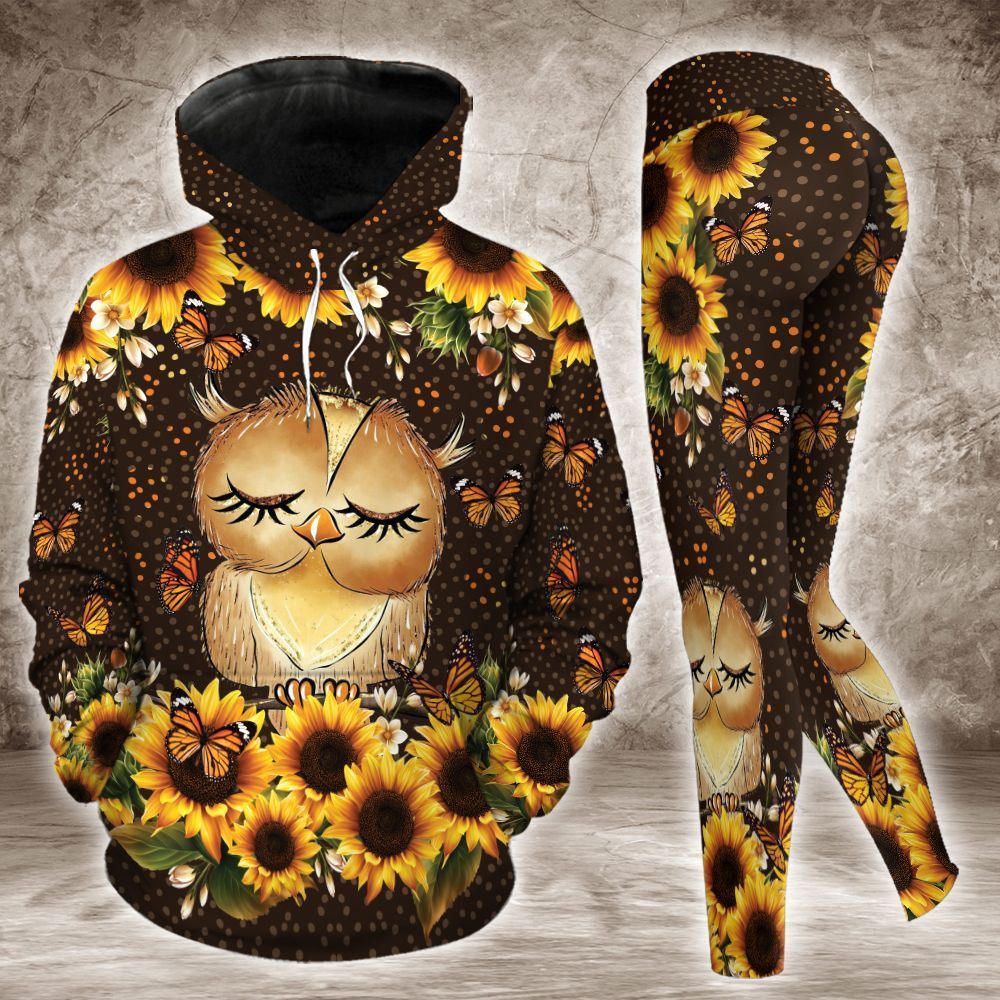 Owl Sunflower Unique Unisex 3d Hoodie