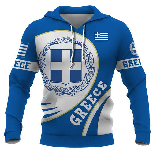 Greece Blue Nice Unisex 3d Hoodie