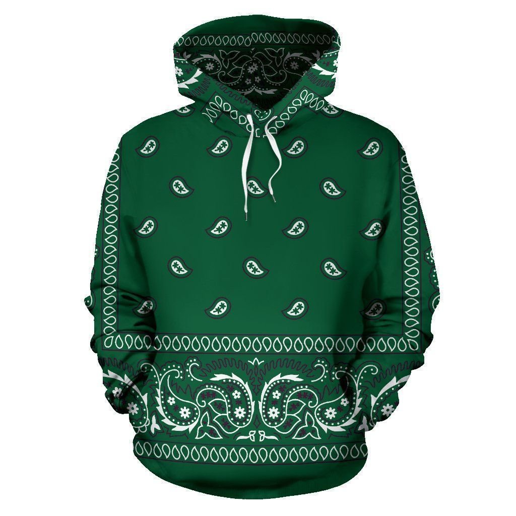 Bandana Green Unique Unisex 3d Hoodie