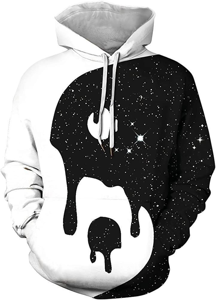 Yin And Yang Black And White Amazing Unisex 3d Hoodie