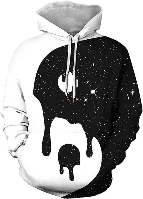 Yin And Yang Black And White Amazing Unisex 3d Hoodie
