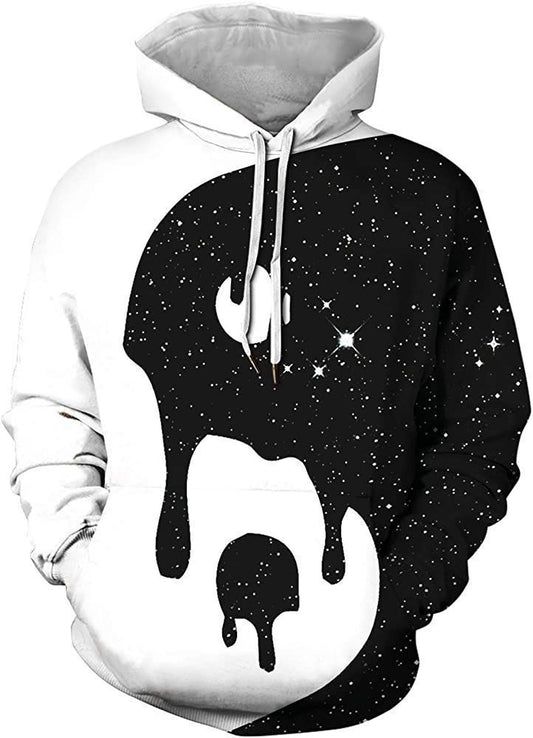 Yin And Yang Black And White Amazing Unisex 3d Hoodie