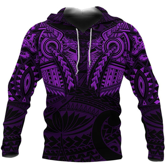 New Zealand Black And Purple Amazing Unisex 3d Hoodie