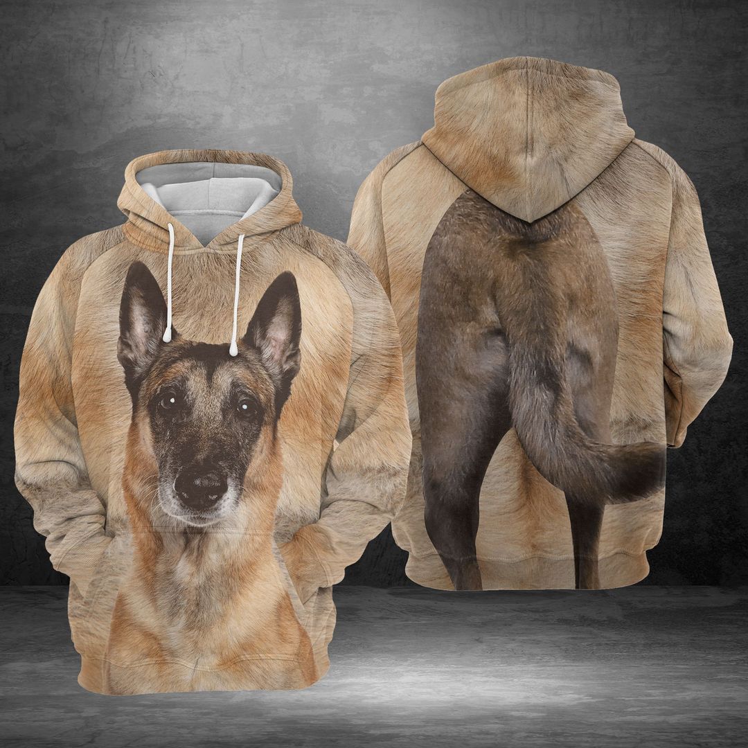 Belgian Malinois Brown Cool Unisex 3d Hoodie