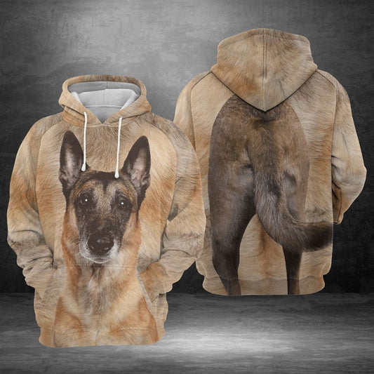 Belgian Malinois Brown Cool Unisex 3d Hoodie