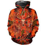 Orange Camo Hunting Cool Unisex 3d Hoodie All Over Print