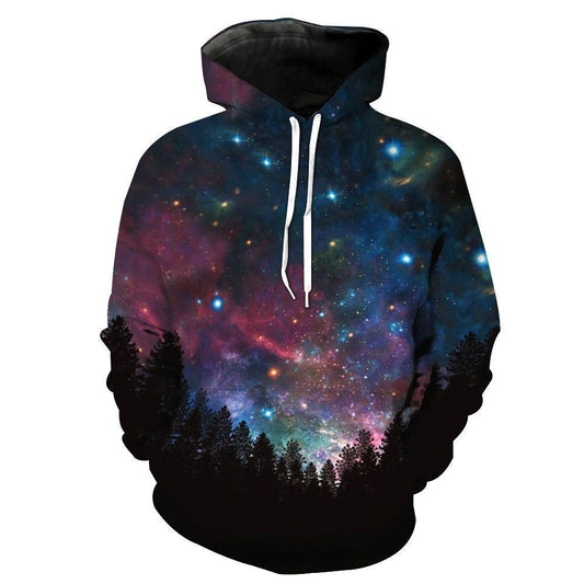 Stars Shining On The Night Sky Unisex 3d Hoodie