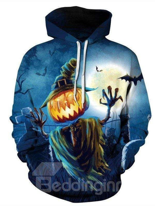 Halloween Scary Pumkin Ghost Unisex 3d Hoodie All Over Print