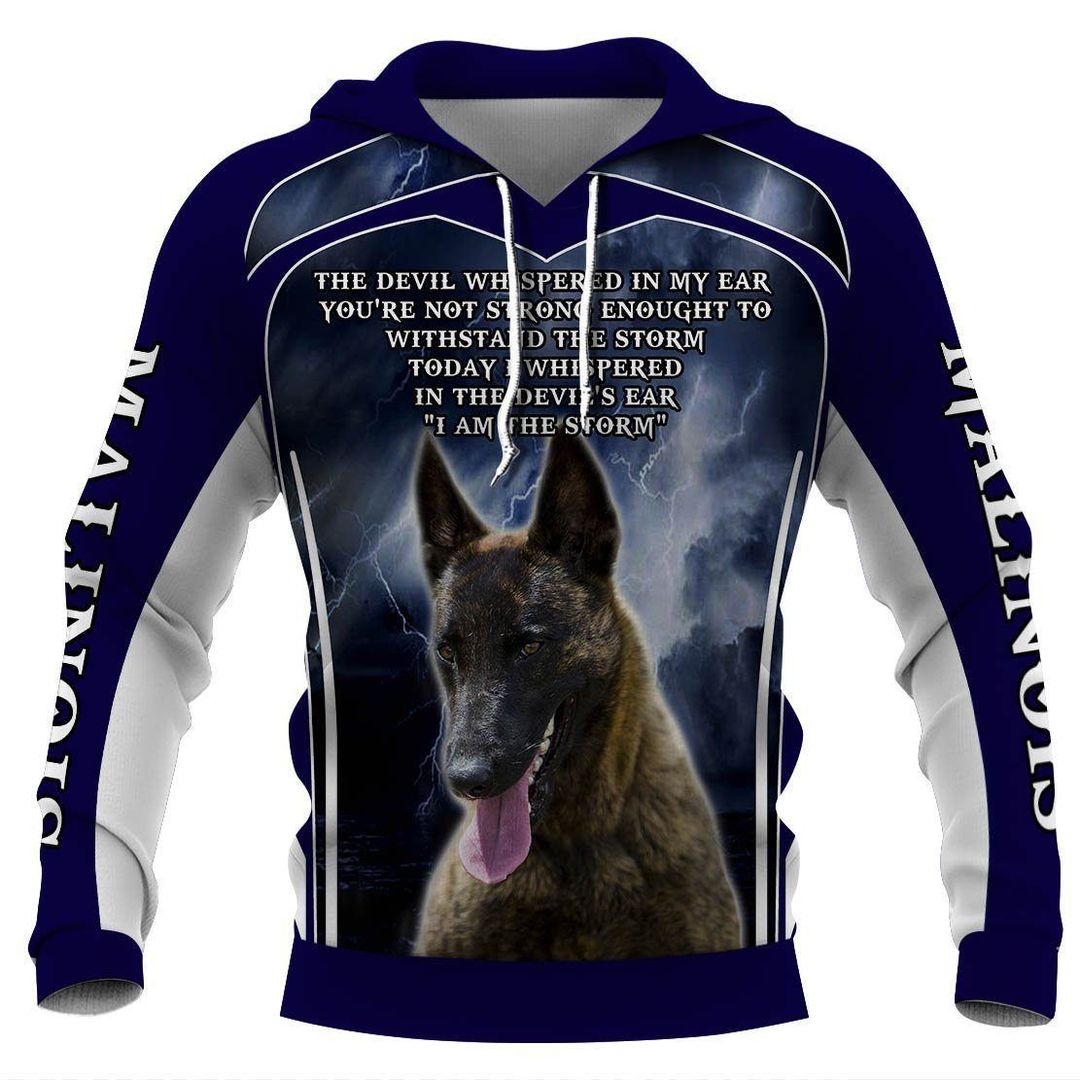 Belgian Malinois Blue Fashion Design Unisex 3d Hoodie