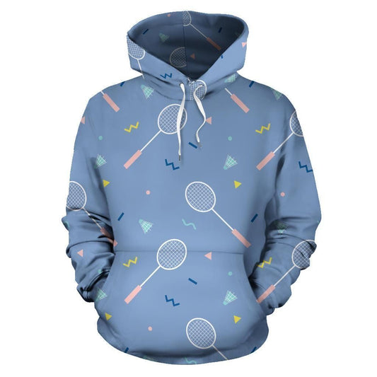 Badminton Cute Blue Pullover Unisex 3d Hoodie