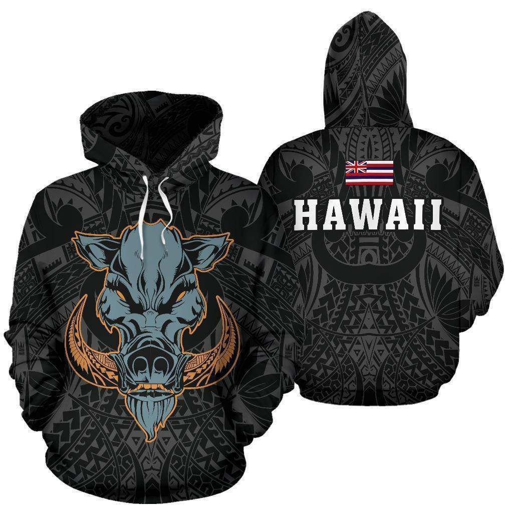 Hawaii Wild Boar Kamapua White Hawaiian Mythology Style Unisex 3d Hoodie