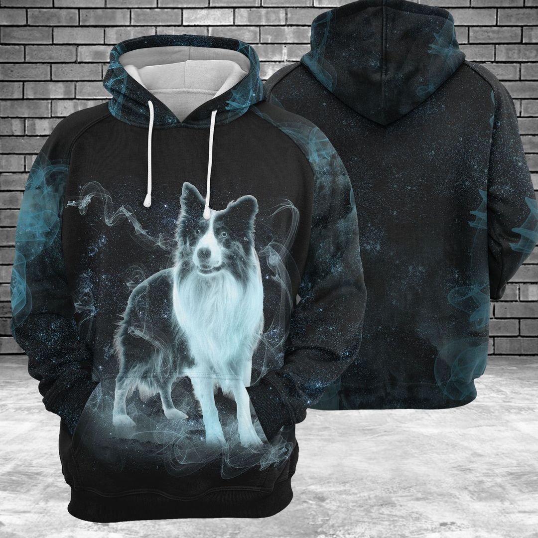Border Collie Galaxy Cool Design Unisex 3d Hoodie