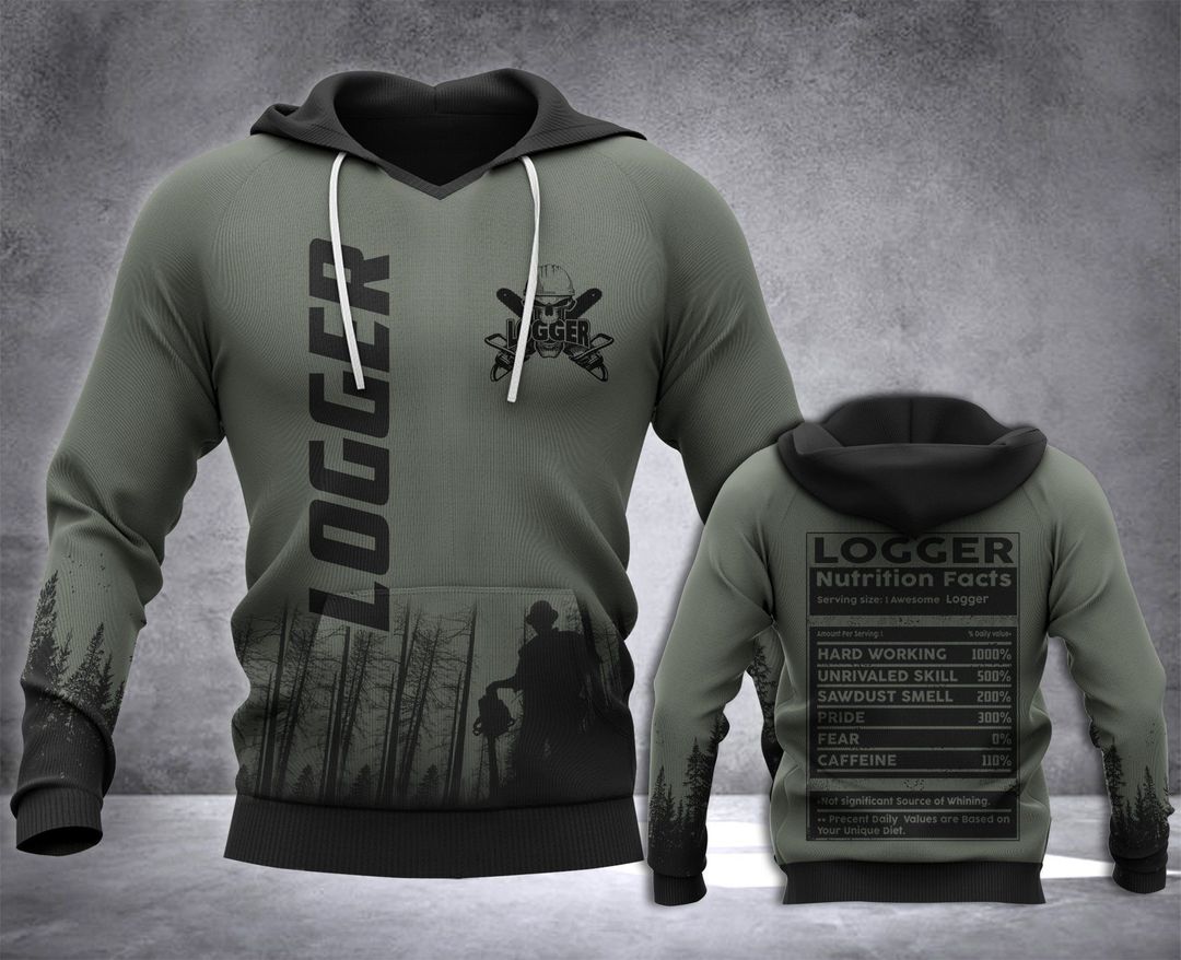 Logger Nutrition Unisex 3d Hoodie