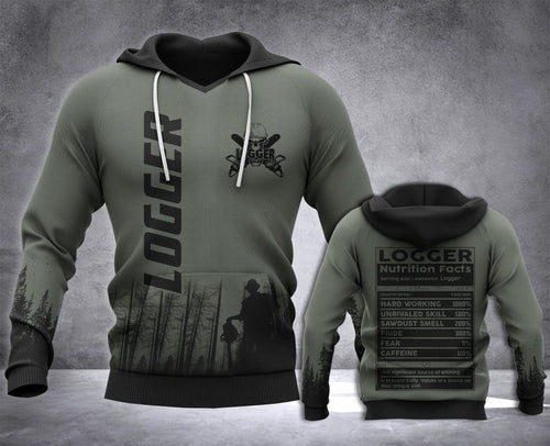 Logger Nutrition Unisex 3d Hoodie