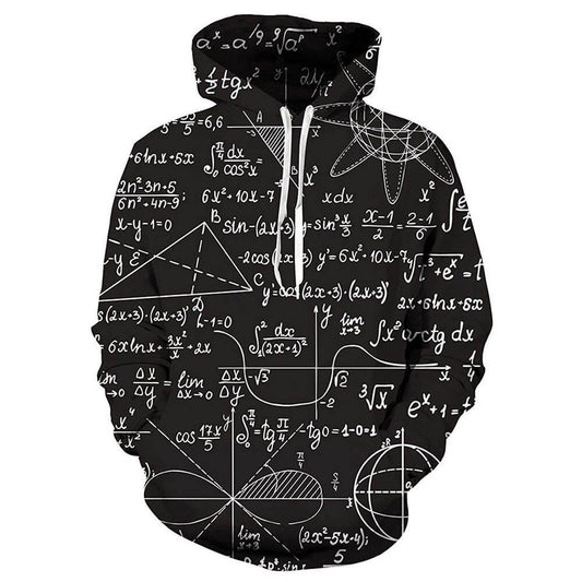 Black Math Awesome Design Unisex 3d Hoodie