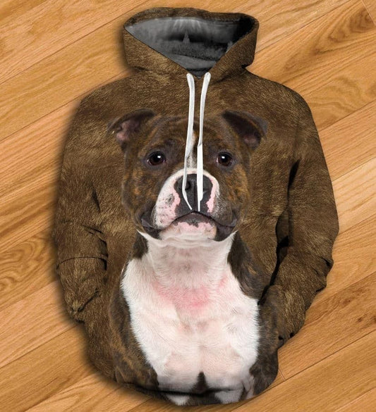 Pitbull Baby I Love You Unisex 3d Hoodie All Over Print