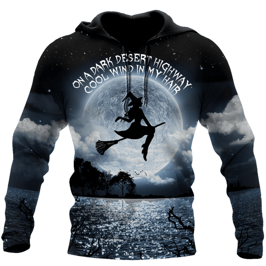 On A Dark Desert Highway Halloween Prints Unisex 3d Hoodie All Over Print