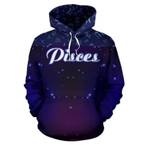 Pisces Zodiac All Over Unisex 3d Hoodie