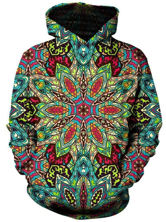 Mandala Green Flower Unisex 3d Hoodie All Over Print
