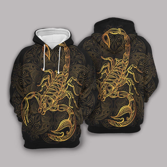 Golden Scorpion Unisex 3d Hoodie