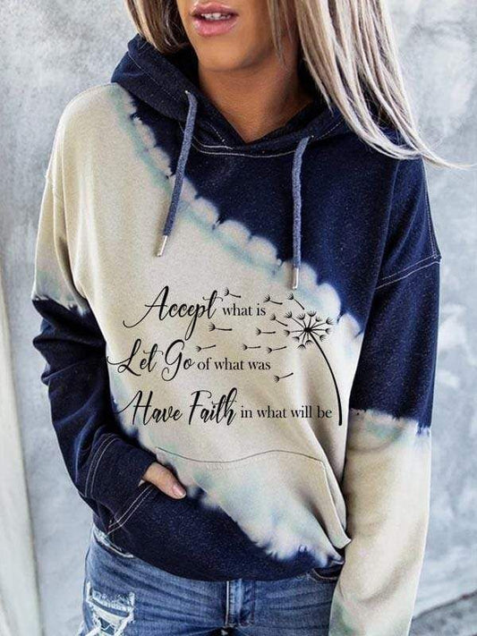 Accept Let Go Have Faith Dandelion Unisex 3d Hoodie