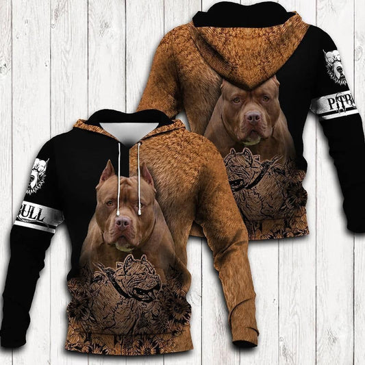 Pitbull Pitbull Is My Soul Unisex 3d Hoodie All Over Print