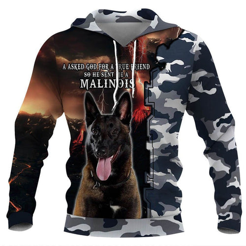 Belgian Malinois Camouflage Best Design Unisex 3d Hoodie