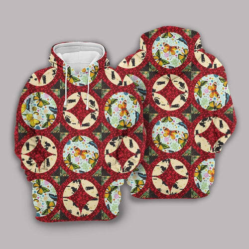 Flower Butterfly Unisex 3d Hoodie All Over Print