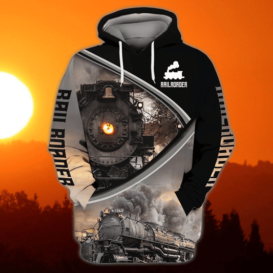 Train Shirts For Adults Railroader Unisex 3d Hoodie
