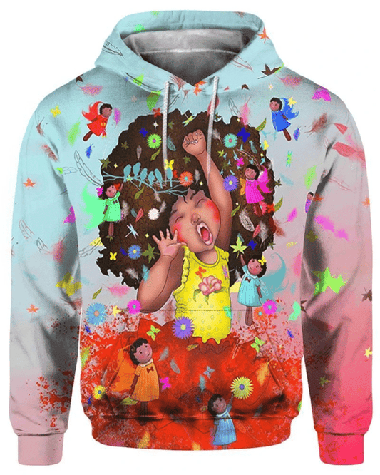 Black Kid Peaceful World Prospect Future Unisex 3d Hoodie