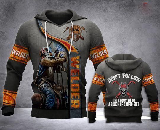 Best Welding Shirts Welder Love Dont Follow Unisex 3d Hoodie