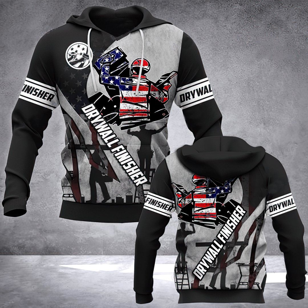 America Drywall Finisher Unisex 3d Hoodie
