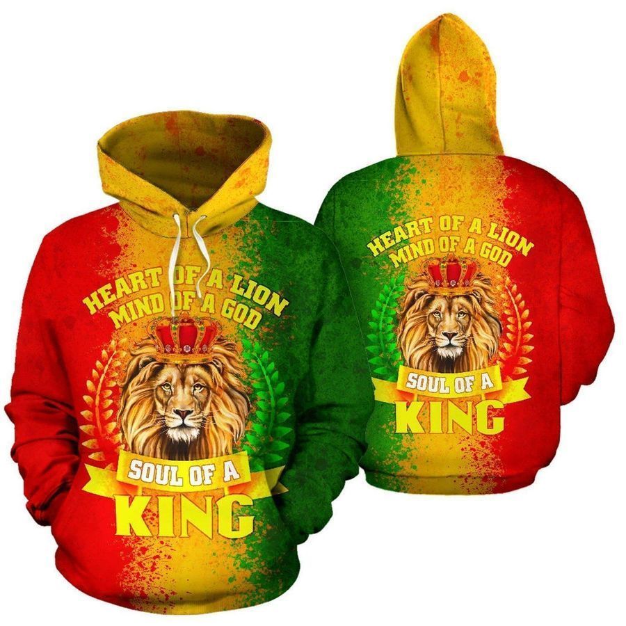 African Heart Of A Lion Unisex 3d Hoodie