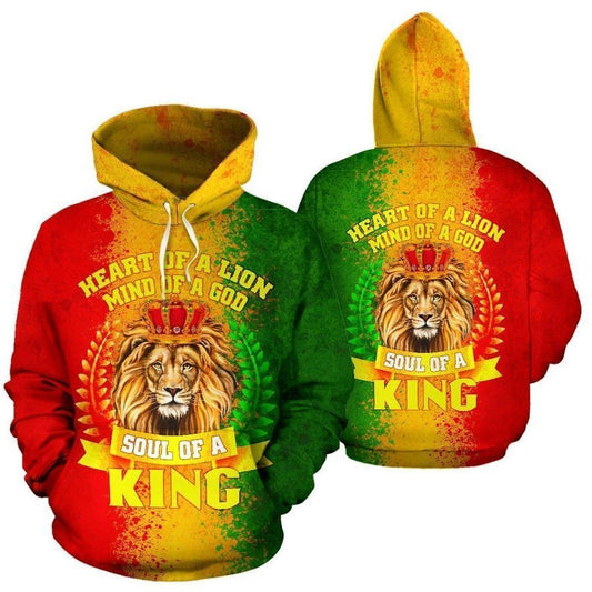 African Heart Of A Lion Unisex 3d Hoodie