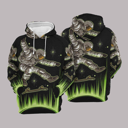 Astronaut Skateboarding Unisex 3d Hoodie