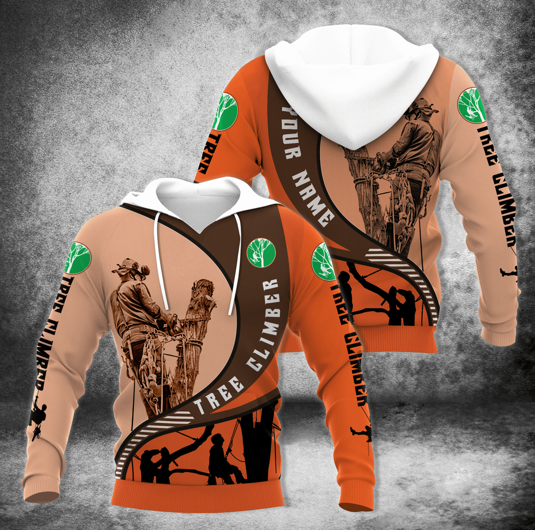 Arborist Apparel Personalized Tree Climber Job Os Unisex 3d Hoodie