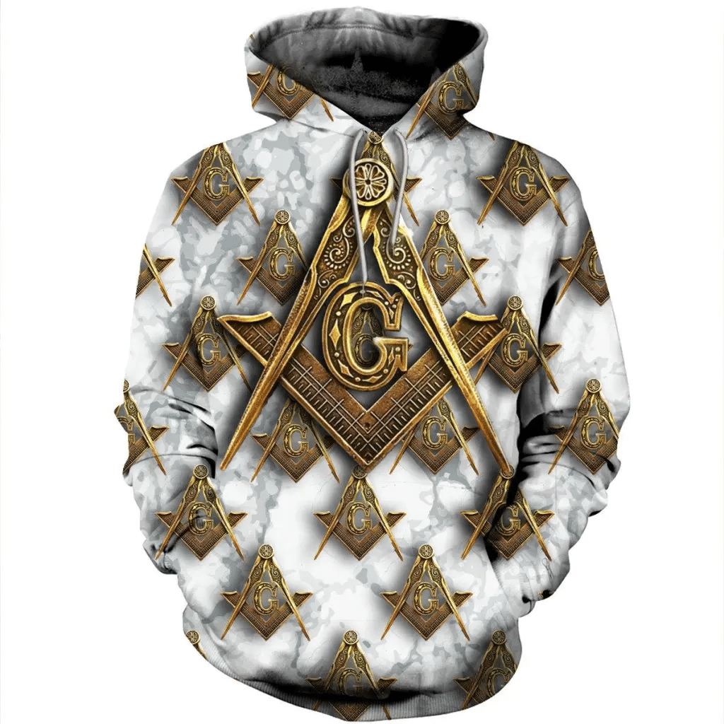 Masonic Shirt Freemason Logo Fleece Pullover Unisex 3d Hoodie