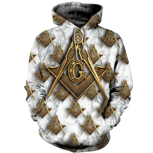 Masonic Shirt Freemason Logo Fleece Pullover Unisex 3d Hoodie