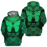 Kidney Disease Butterfly Unisex 3d Hoodie