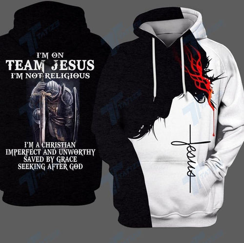 Im On Team Jesus Unisex 3d Hoodie